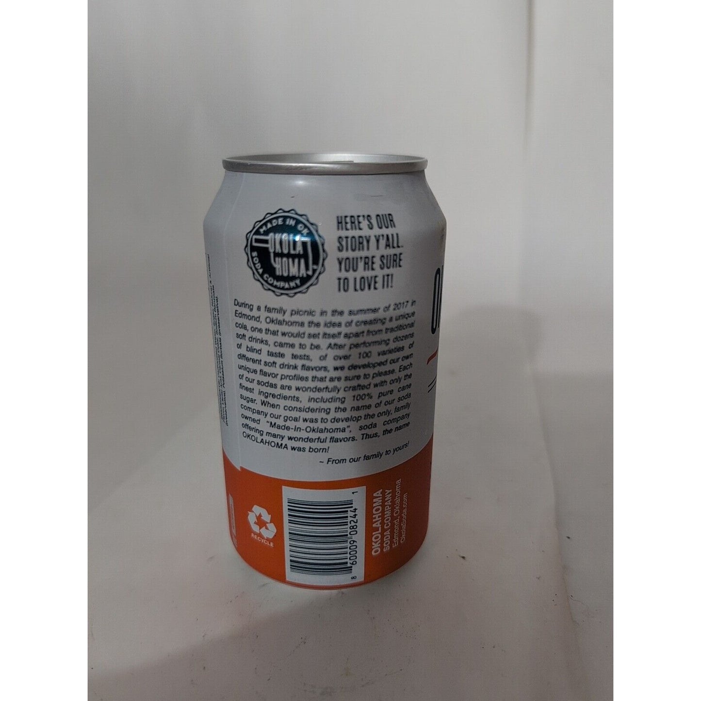 Okola-Homa Root Beer 12 Ounce Aluminum Can