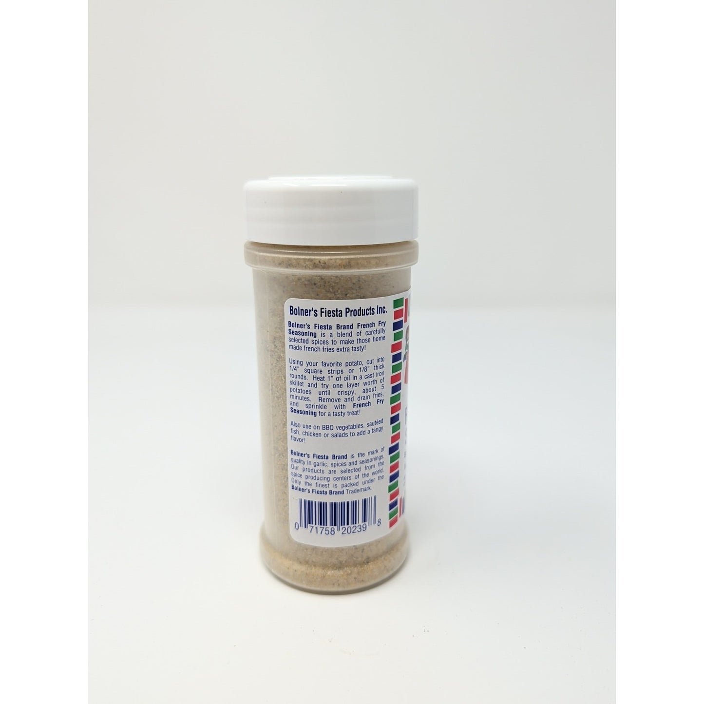 Bolner's Fiesta Extra Fancy French Fry Seasoning 6 Ounce Plastic Shaker