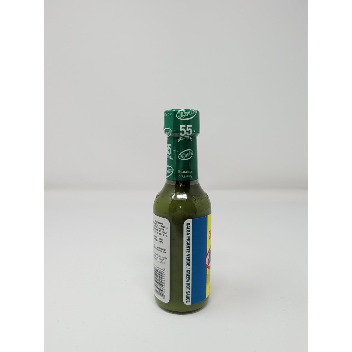 El Yucateco Chile Green Habanero Hot Sauce 4 Ounce Glass Bottle