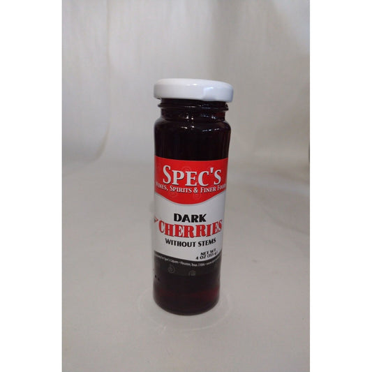 Spec's Dark Cherries Without Stems 4 Ounce Glass Bottle