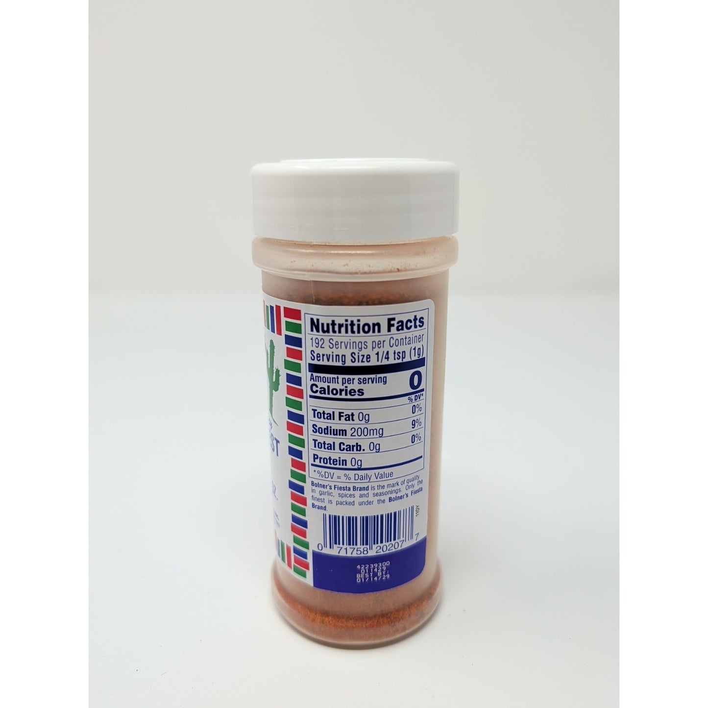 Bolner's Fiesta Extra Fancy Southwest Style Fajita Seasoning 5.5 Ounce Shaker