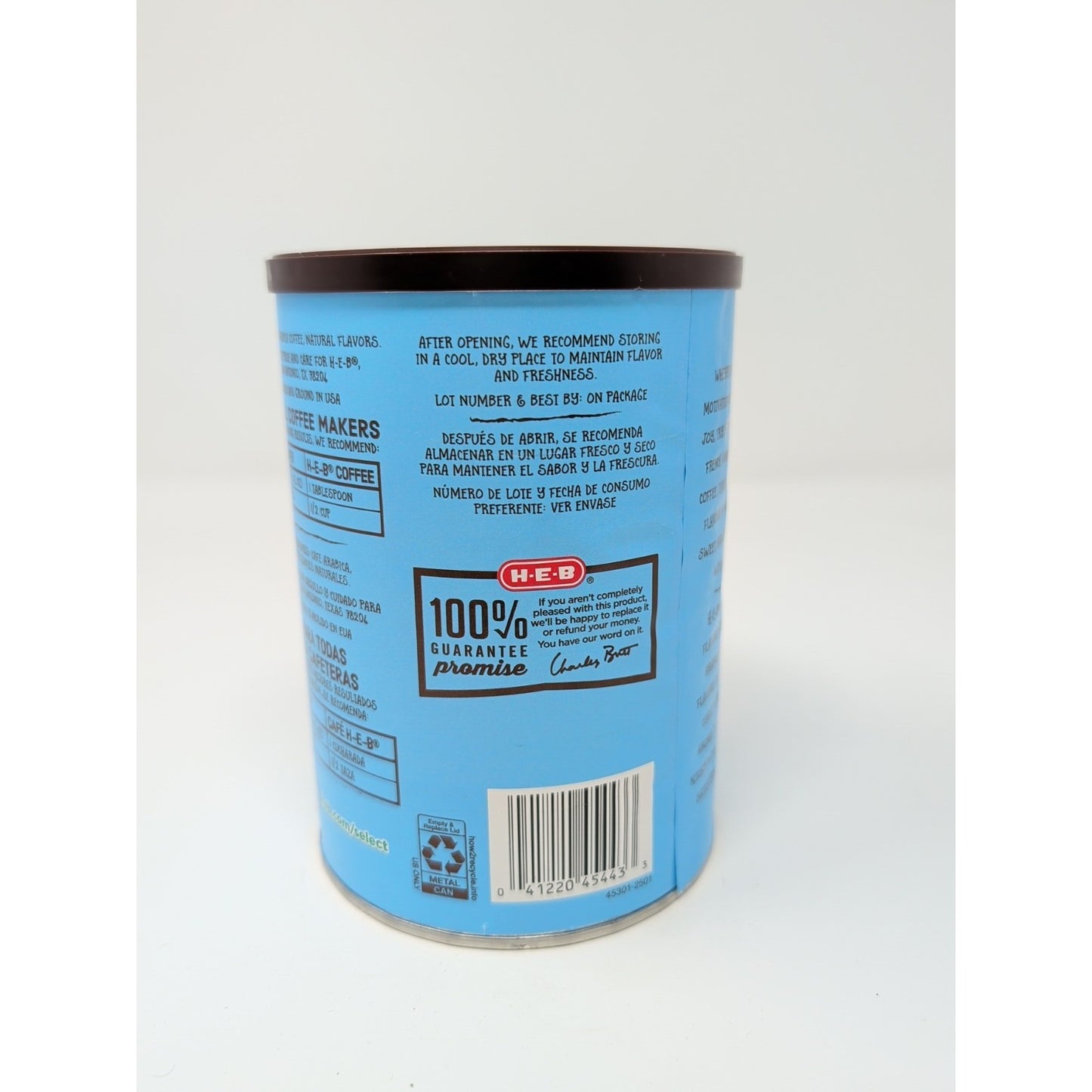 HEB French Vanilla Coffee 11.5 Ounce Canister