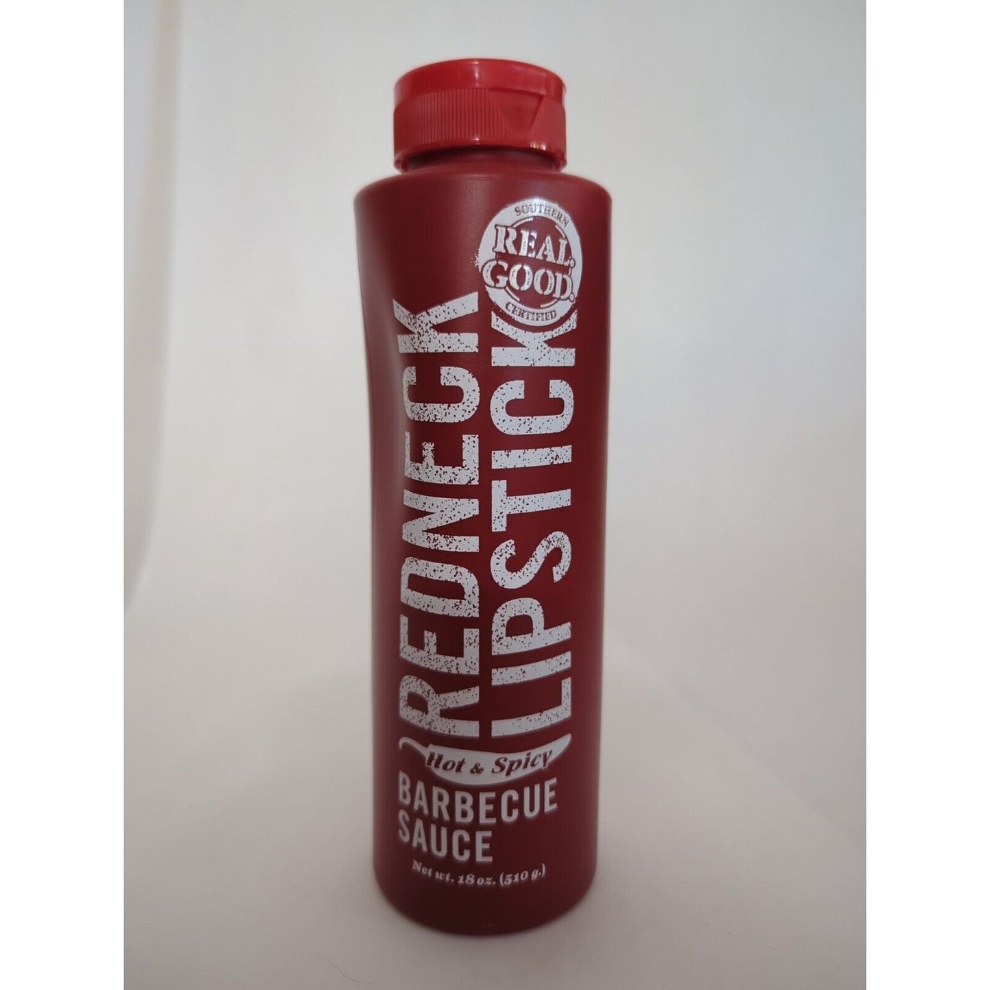 Redneck Lipstick BBQ Sauce Hot & Spicy 18 Ounce Plastic Bottle