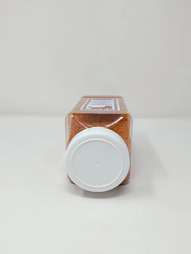 Top view of 32 ounce restaurant container of Bolner's Fiesta Season It All on a white background