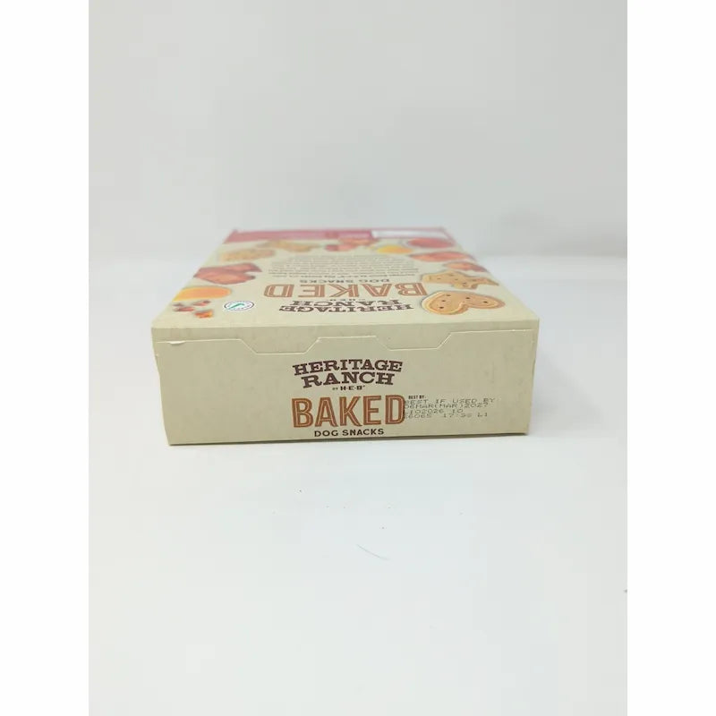 Heritage Ranch By HEB Baked Dog Snacks Maple Bacon Flavored 10.6 Ounce Box