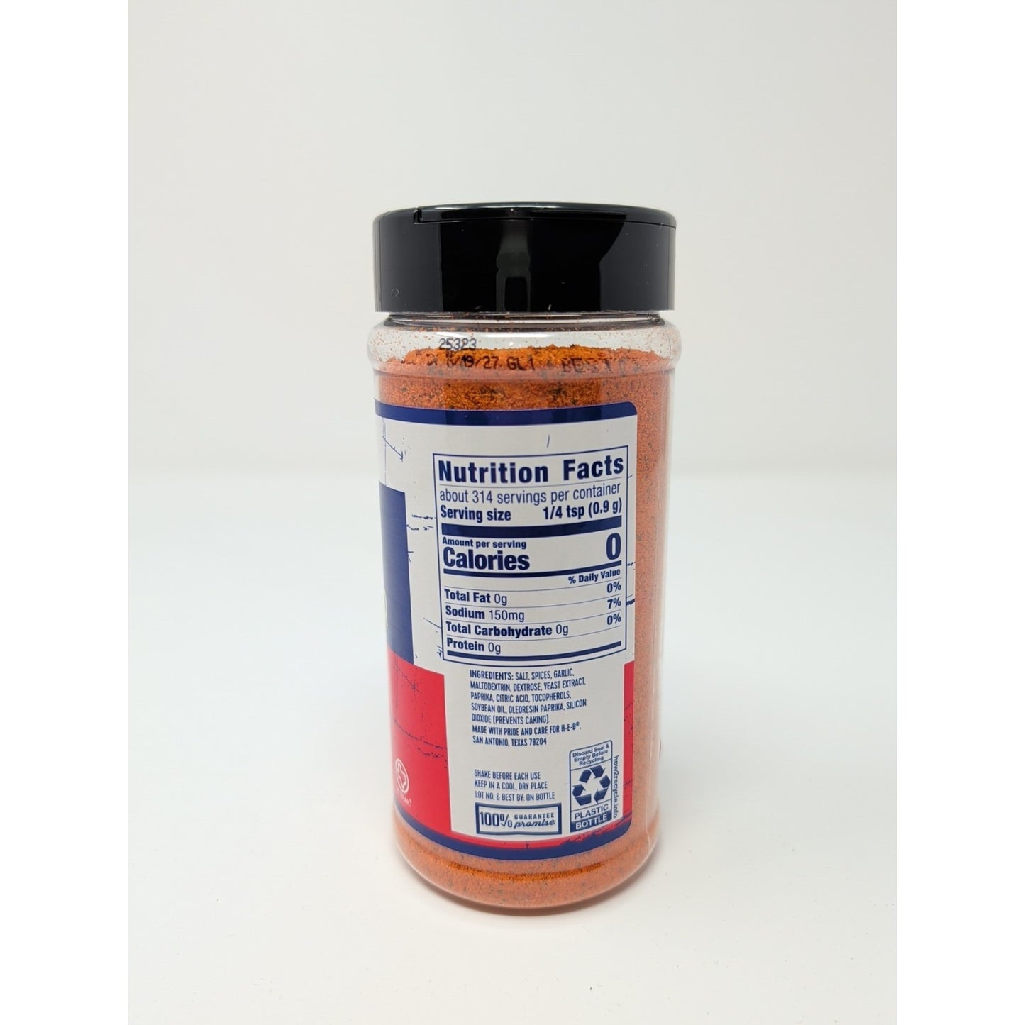 HEB Texas Style BBQ All Purpose Seasoning 10 Ounce Plastic Shaker