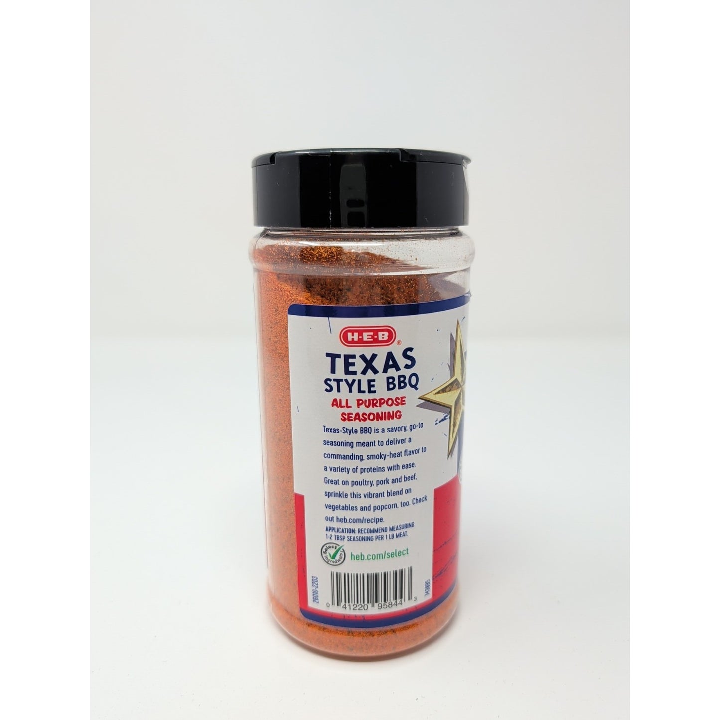 HEB Texas Style BBQ All Purpose Seasoning 10 Ounce Plastic Shaker