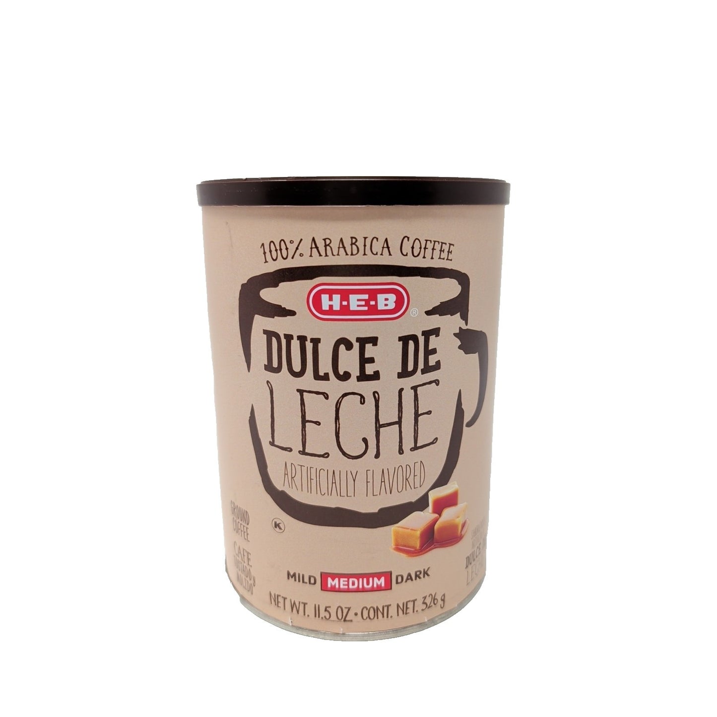 HEB Dulce De Leche Coffee 11.5 Ounce Canister