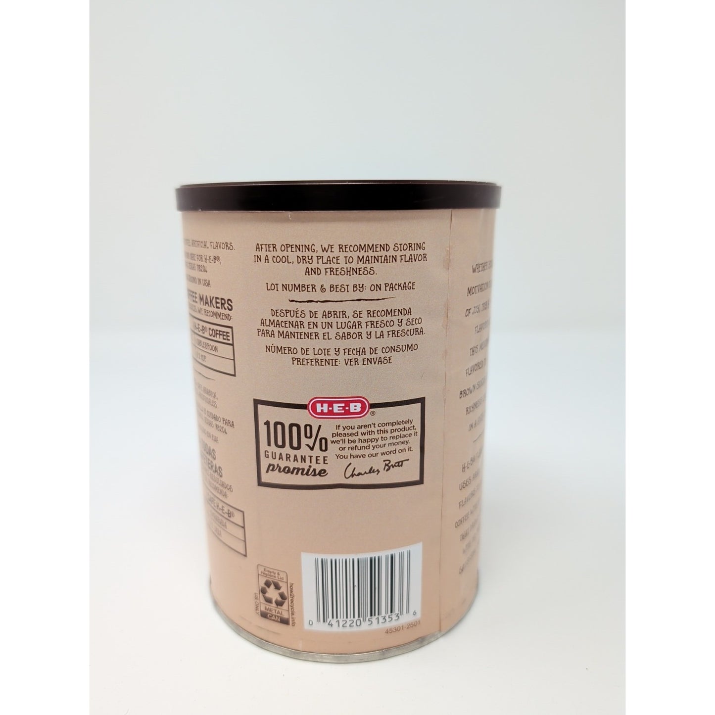 HEB Dulce De Leche Coffee 11.5 Ounce Canister