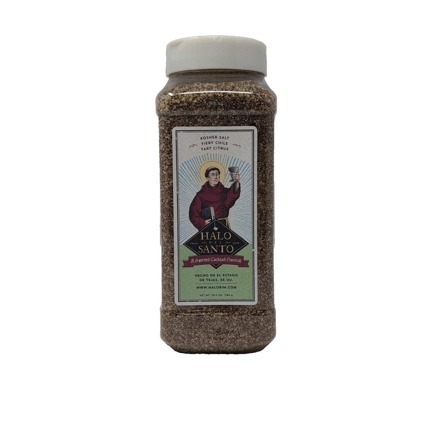 Halo Del Santo Cocktail Garnish Kosher Salt Fiery Chili Tart Citrus 29.5 Ounce