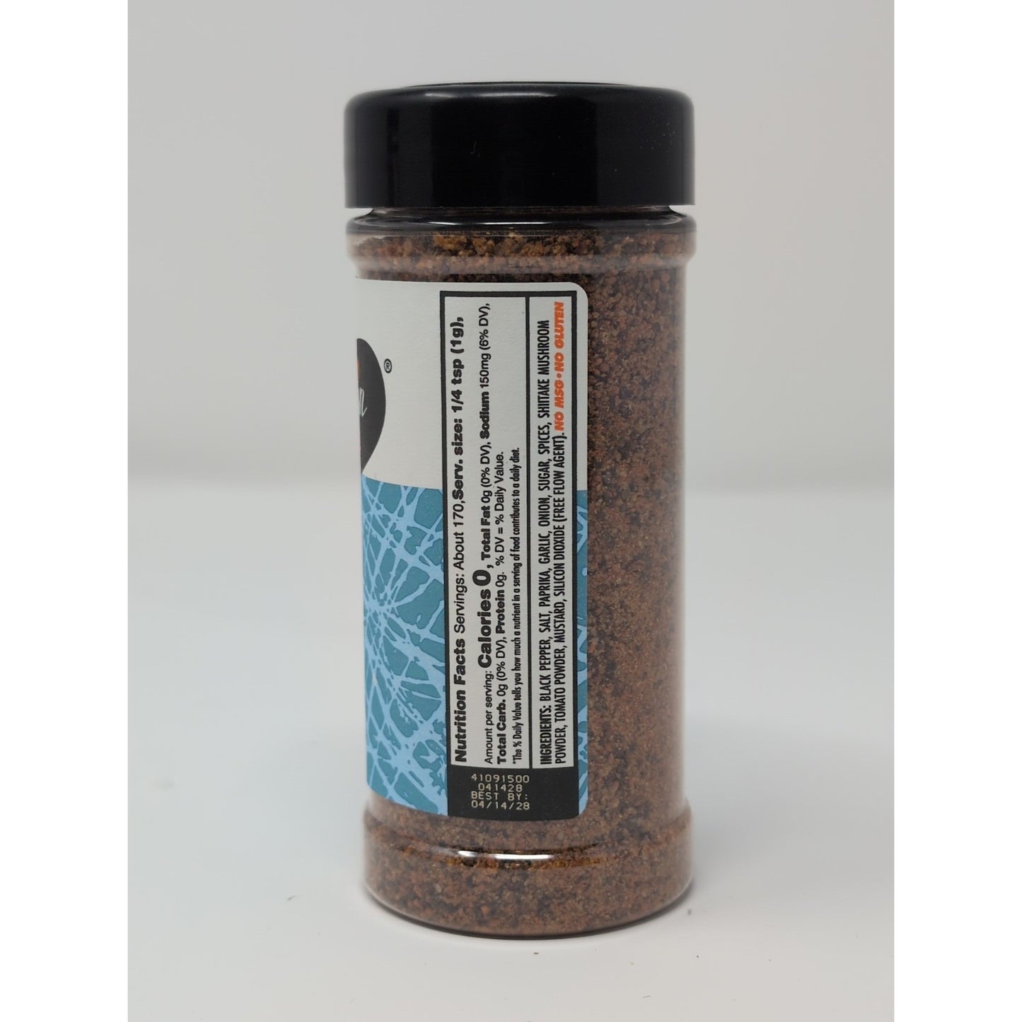 Franklin Barbecue Pork Spice Rub 6 Ounce Plastic Shaker
