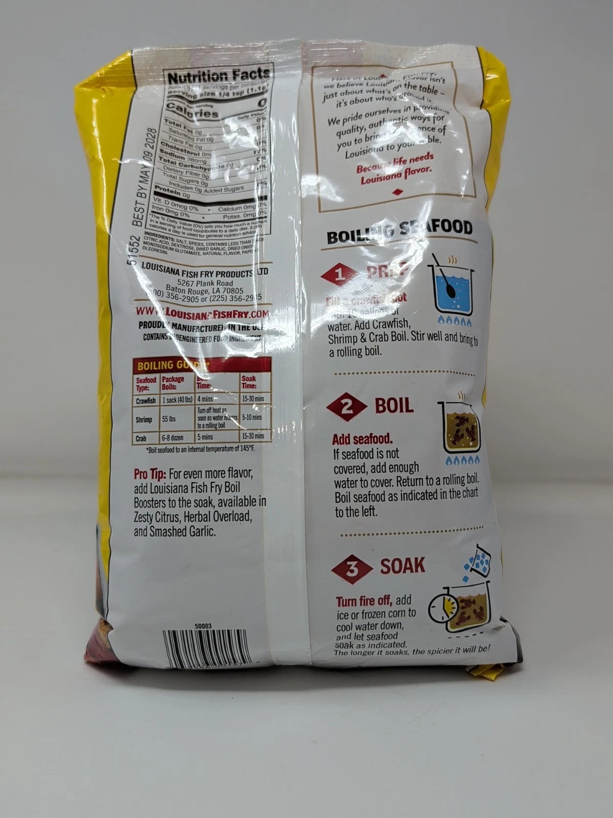 Louisiana Fish Fry Products Crawfish Shrimp & Crab Boil 4.5 Lb Bag