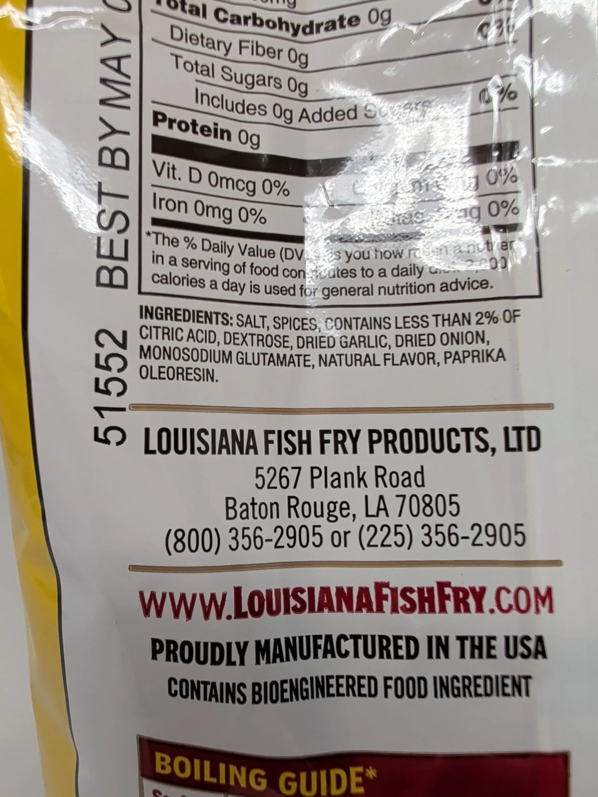 Louisiana Fish Fry Products Crawfish Shrimp & Crab Boil 4.5 Lb Bag