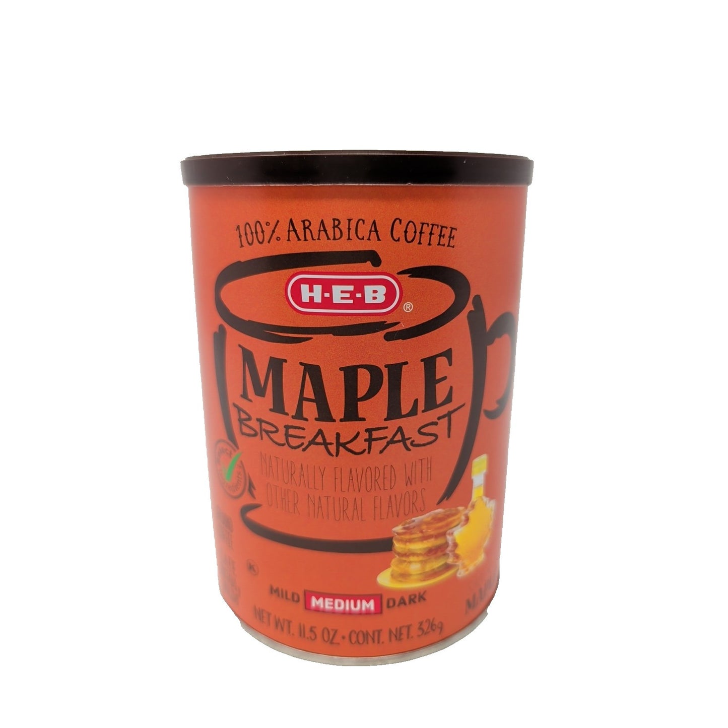 HEB Maple Breakfast Coffee 11.5 Ounce Canister