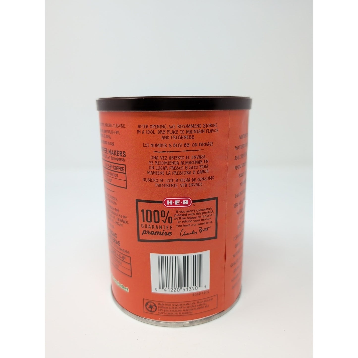 HEB Maple Breakfast Coffee 11.5 Ounce Canister