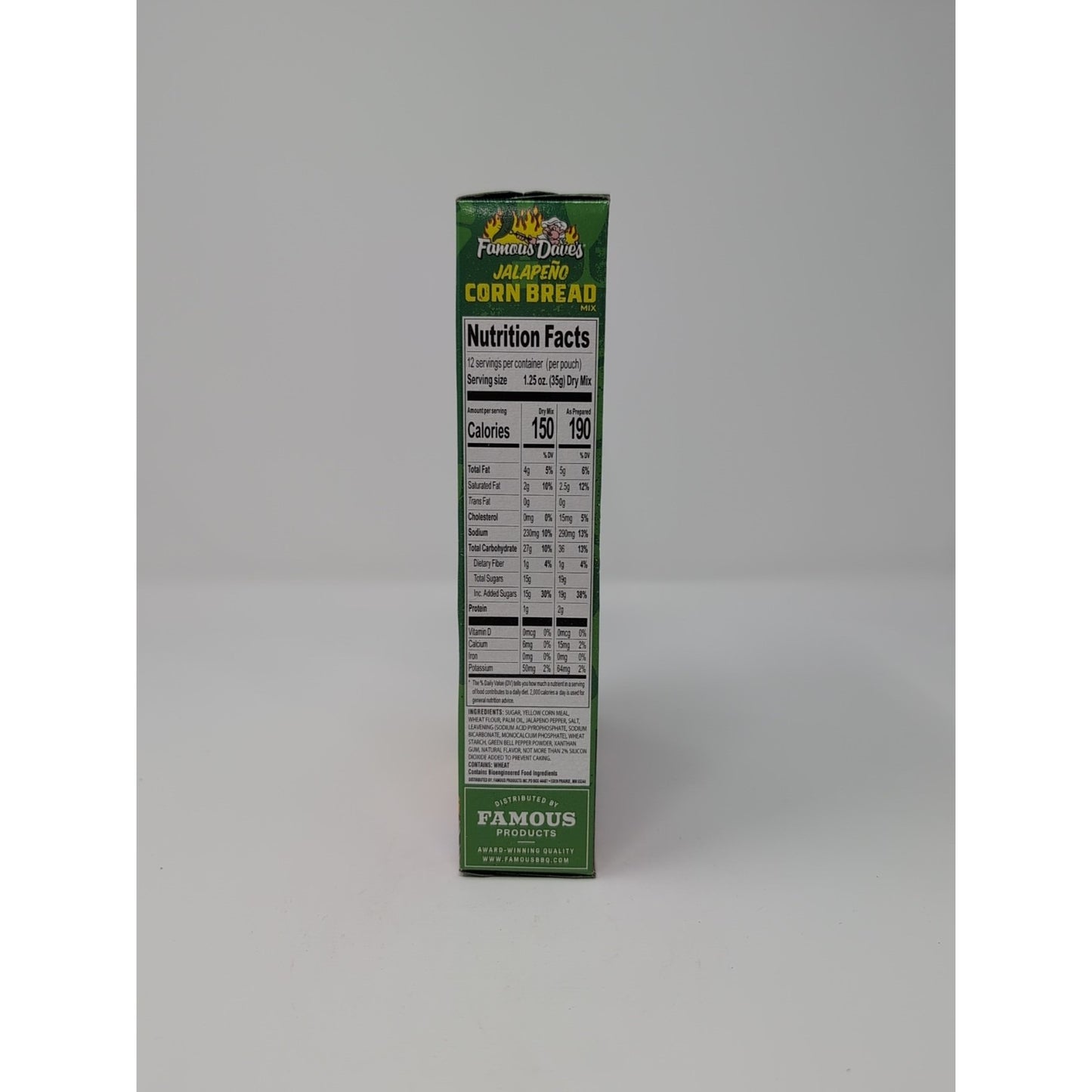 Famous Dave's Jalapeno Corn Bread Mix 15 Ounce Box