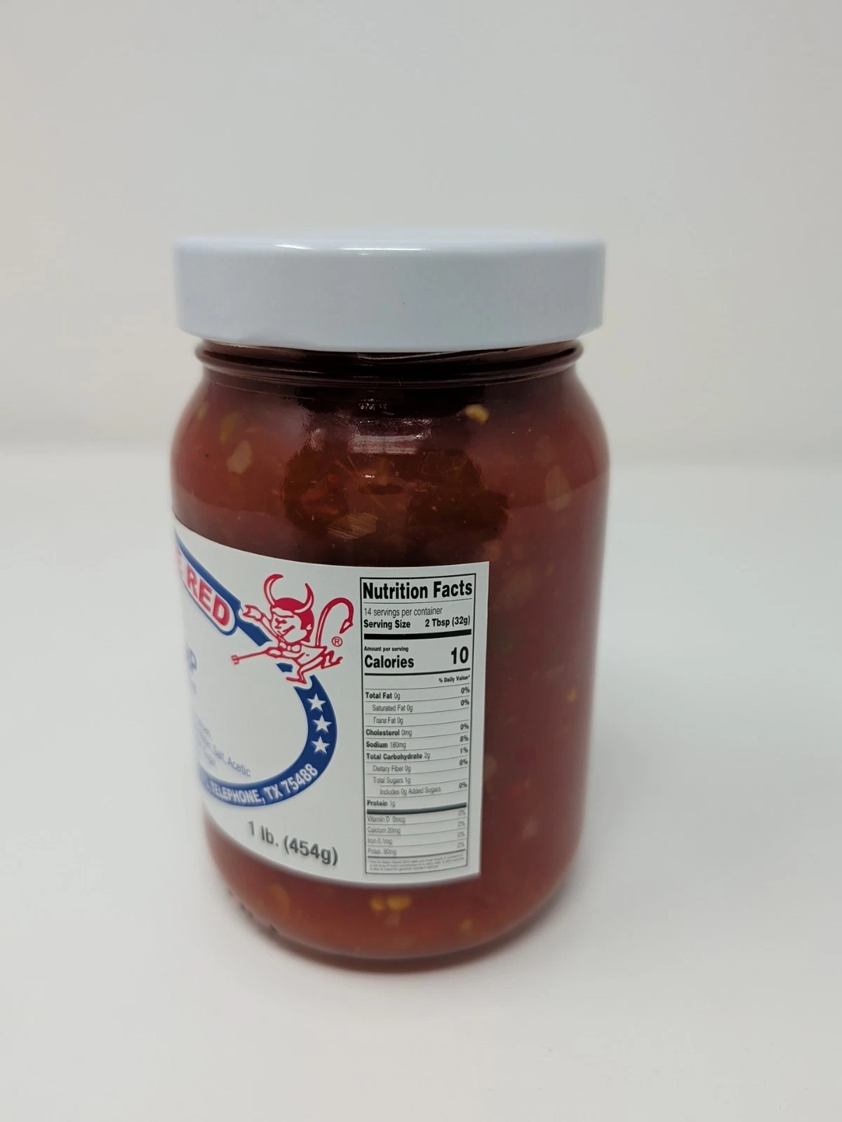 Hell On The Red Mild Party Dip Salsa 16 Oz Glass Jar