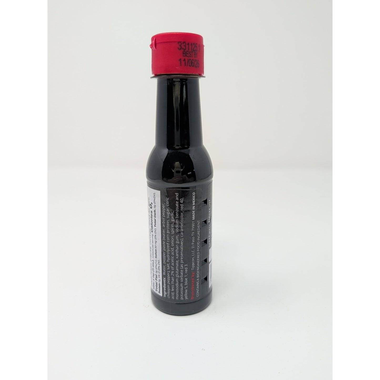 La Perrona Black Hot Sauce with Chiltepin Peppers 5 Ounce Plastic Bottle