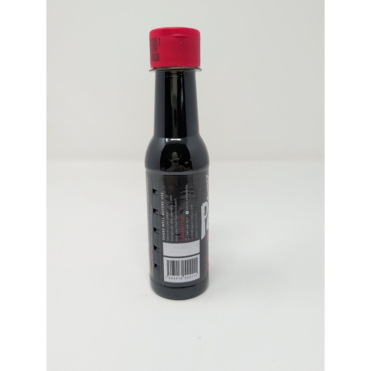 La Perrona Black Hot Sauce with Chiltepin Peppers 5 Ounce Plastic Bottle