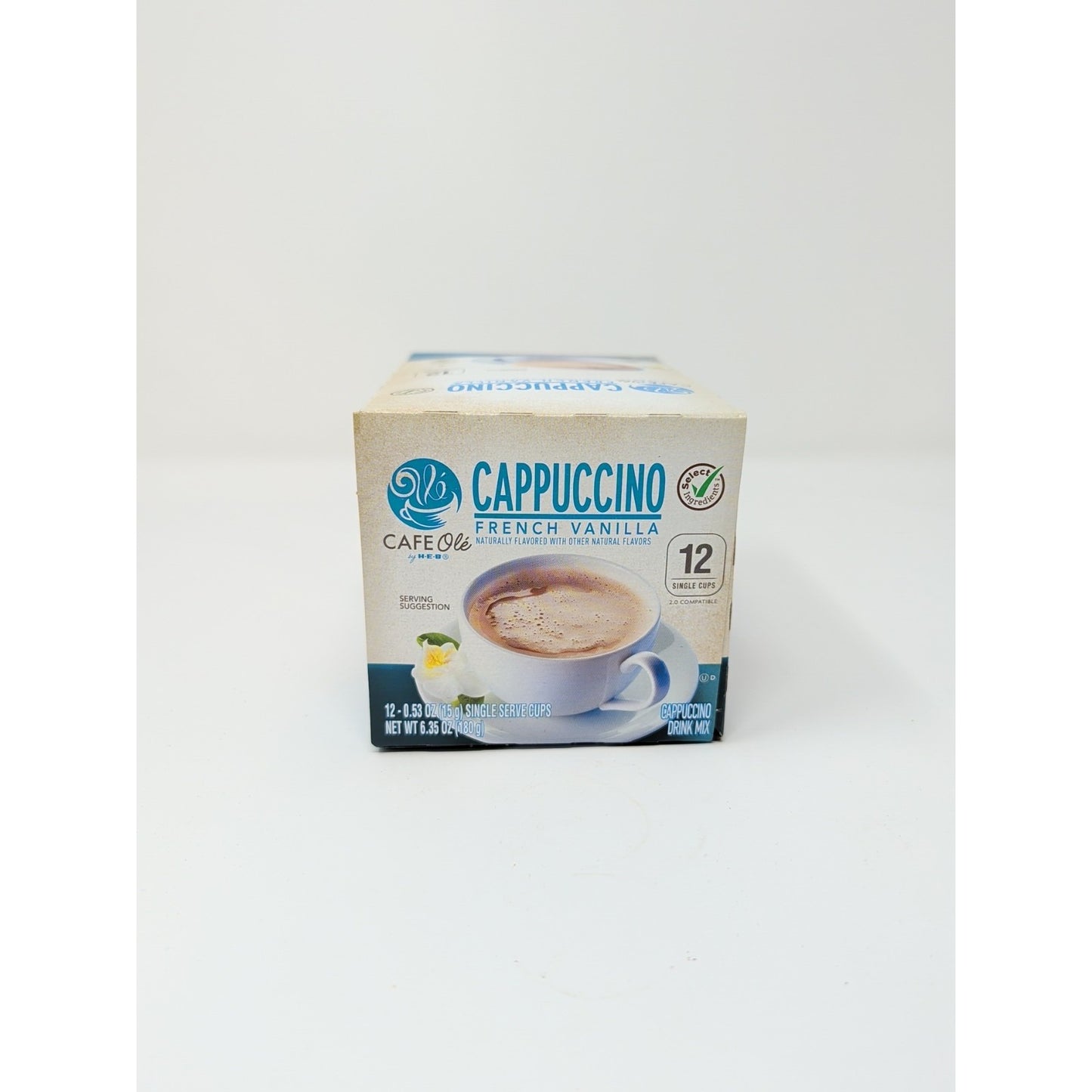 Cafe Ole By HEB French Vanilla Coffee Cappuccino Drink Mix K-Cups 12 Count