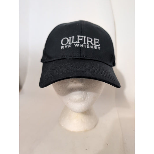 Oilfire Rye Whiskey Black Baseball Cap Strapback