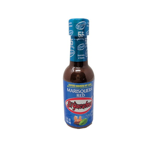 El Yucateco Marisquera Red Seafood Habanero Hot Sauce 5 Ounce Plastic Bottle