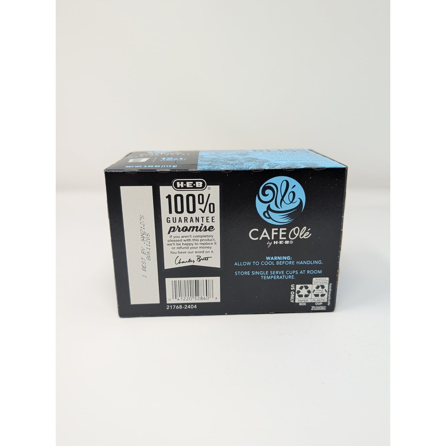 Cafe Ole HEB Blueberry Bliss Coffee K-Cups 12 Count