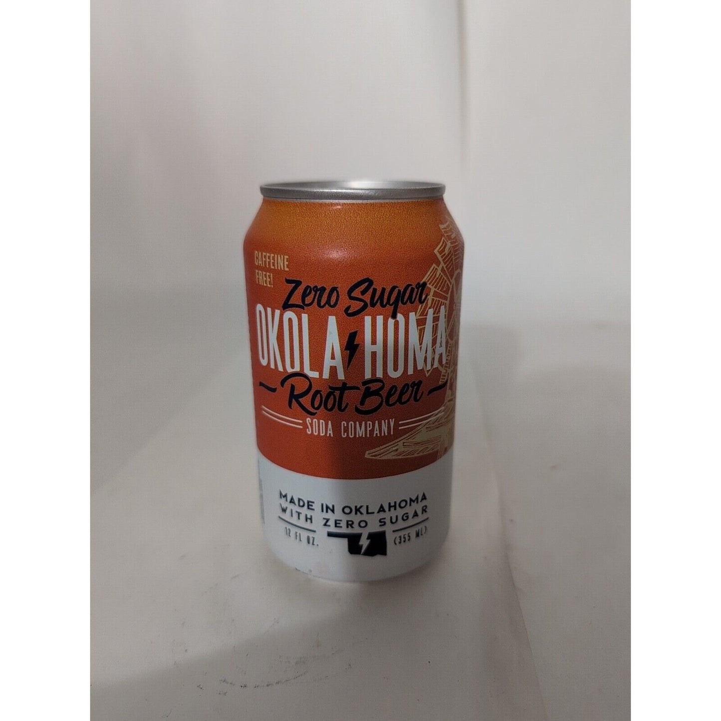 Okola-Homa Zero Sugar Root Beer 12 Ounce Aluminum Can