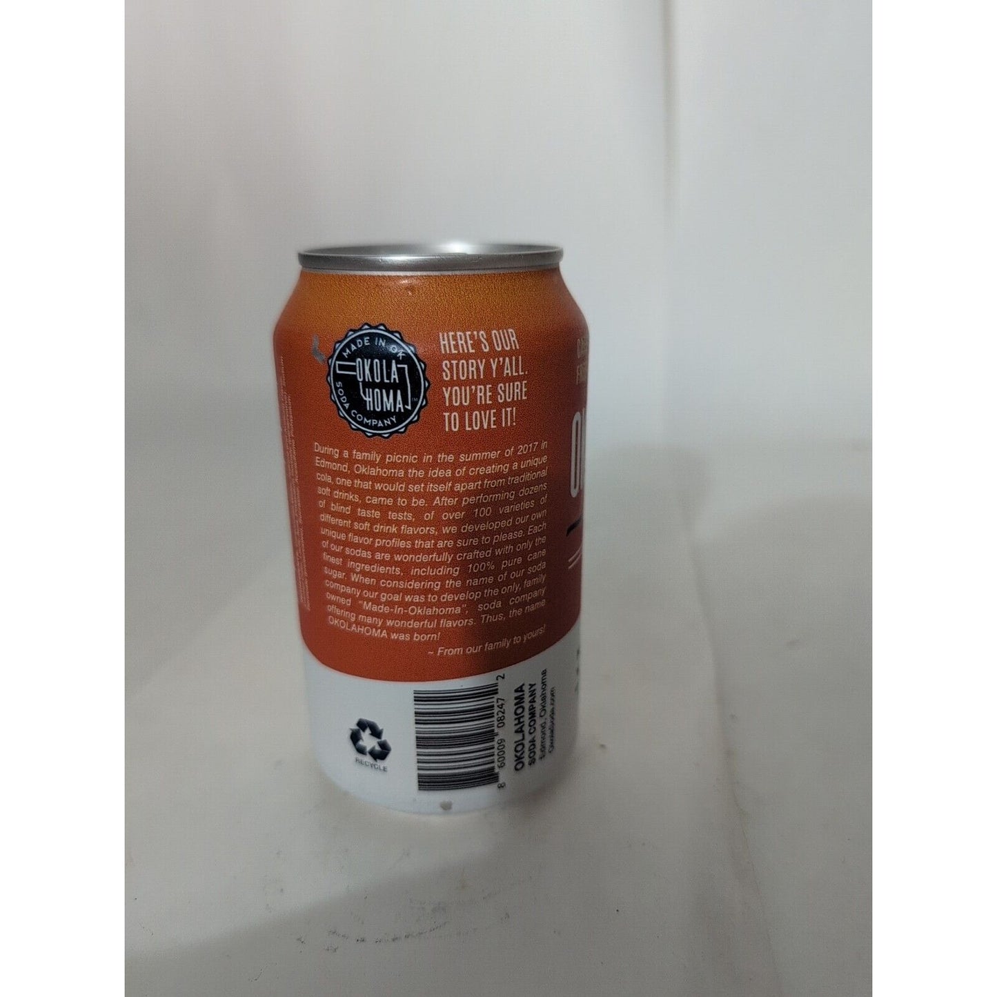 Okola-Homa Zero Sugar Root Beer 12 Ounce Aluminum Can