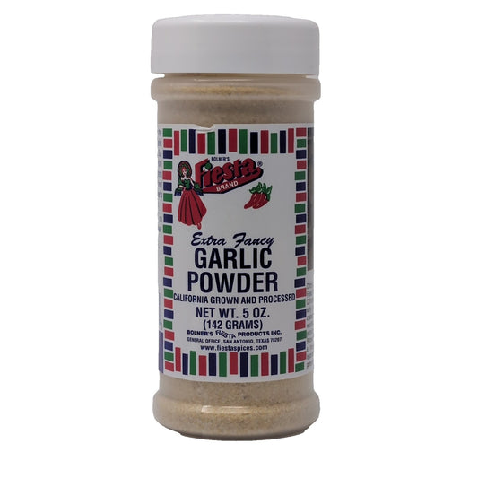 Bolner's Fiesta Extra Fancy Garlic Powder 5 Ounce Plastic Shaker