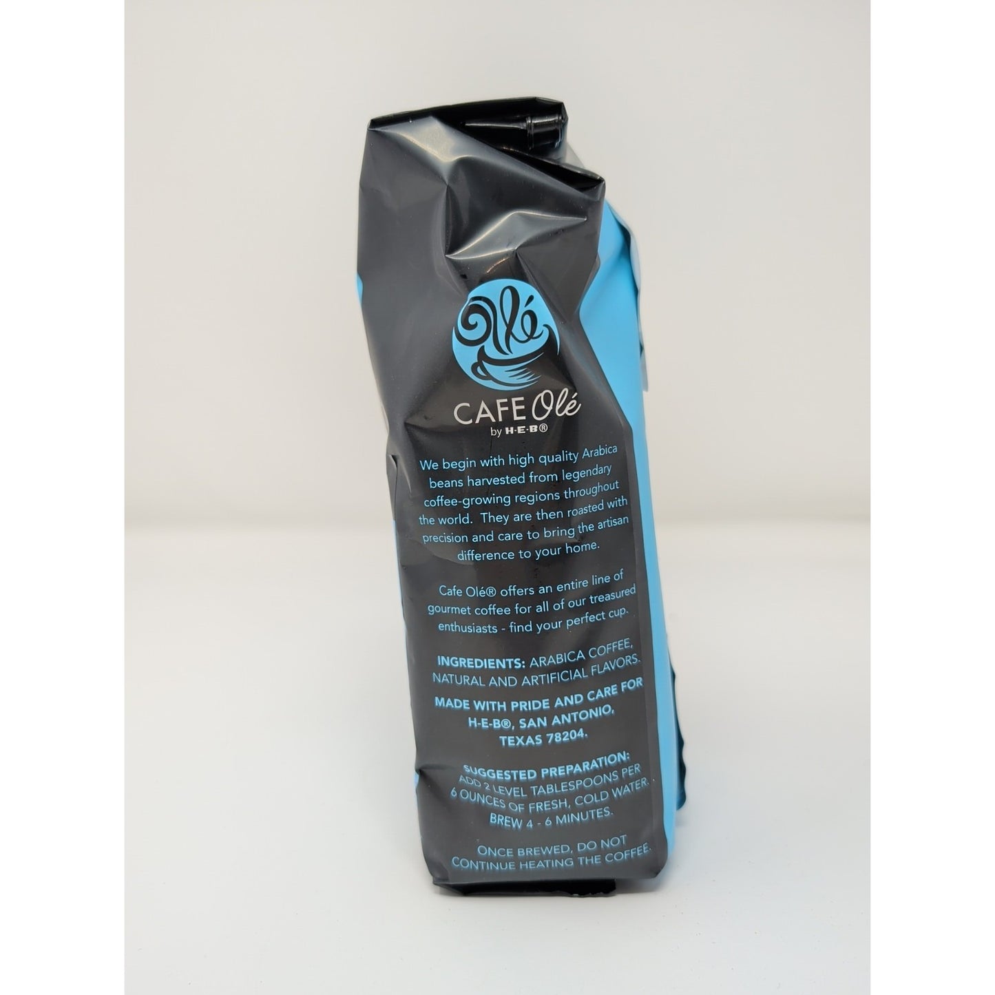 Cafe Ole HEB Snickernut Cookie Ground Coffee 12 Ounce Bag