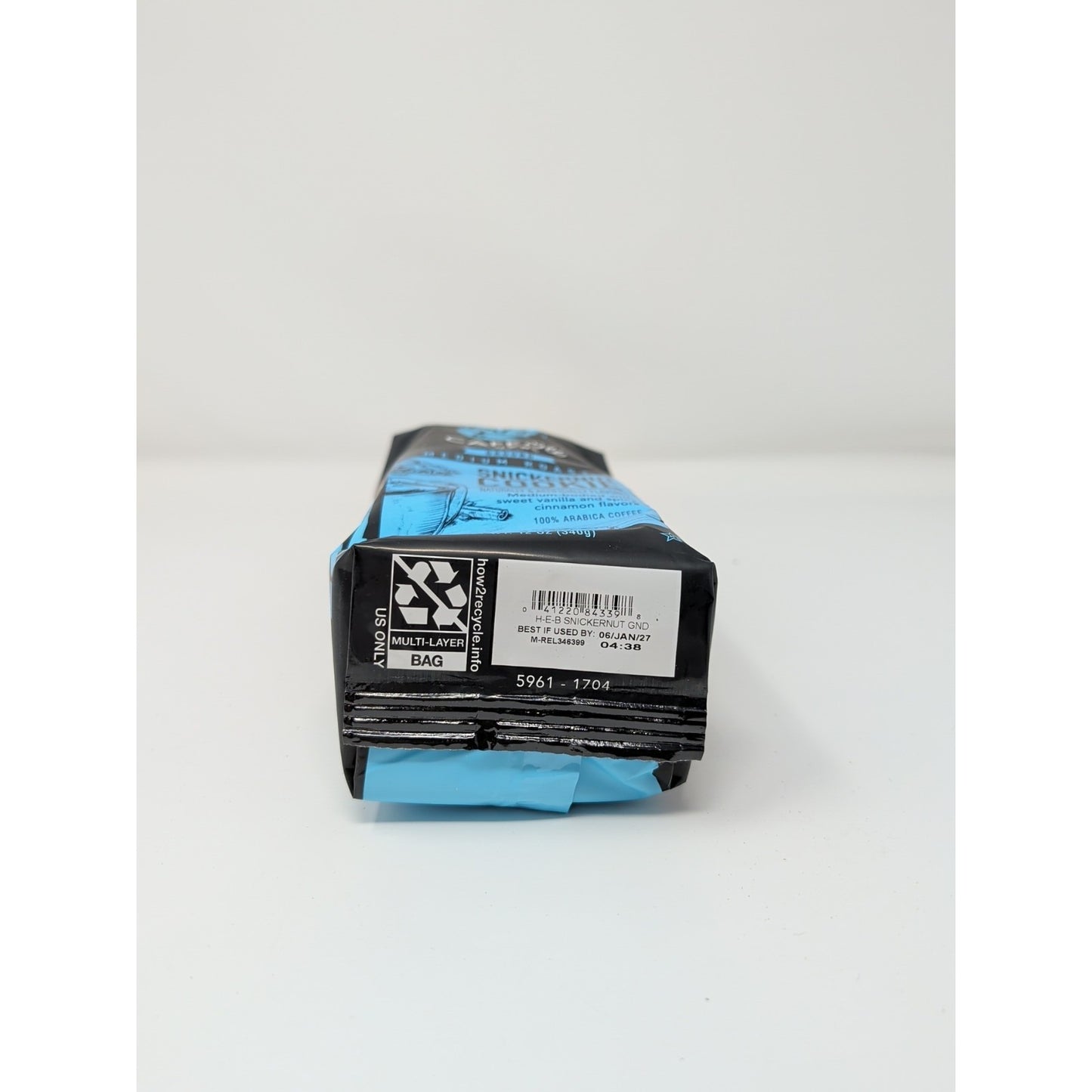 Cafe Ole HEB Snickernut Cookie Ground Coffee 12 Ounce Bag