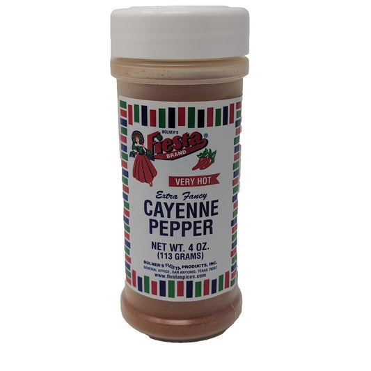 Bolner's Fiesta Extra Fancy Cayenne Pepper 4 Ounce Plastic Shaker