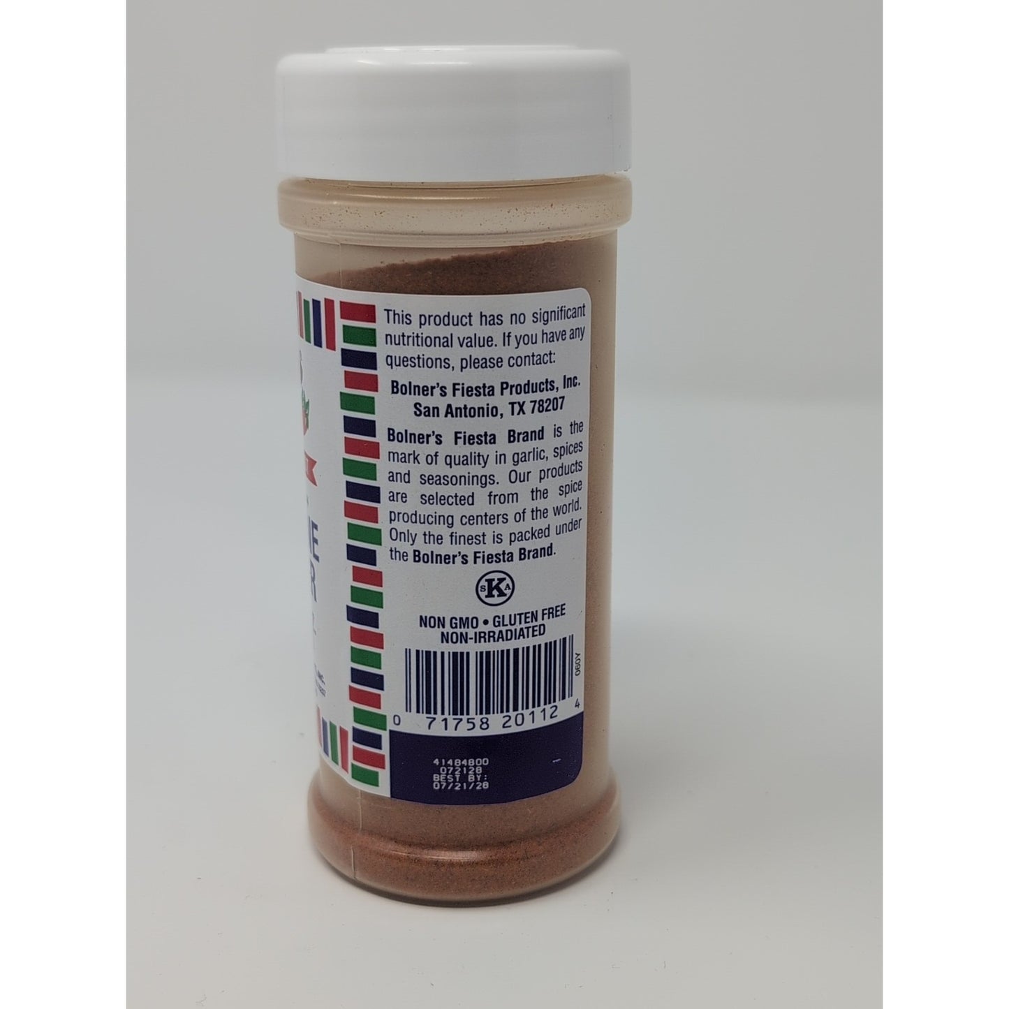 Bolner's Fiesta Extra Fancy Cayenne Pepper 4 Ounce Plastic Shaker