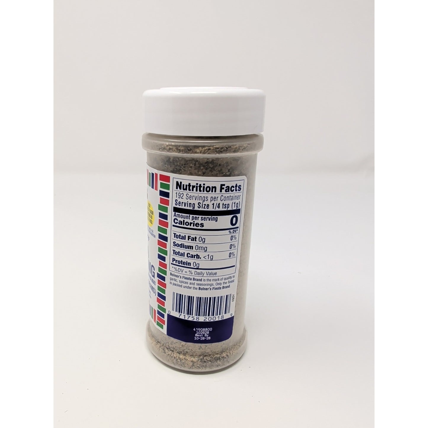 Bolner's Fiesta Extra Fancy Salt Free Fajita Seasoning 5 Ounce Plastic Shaker