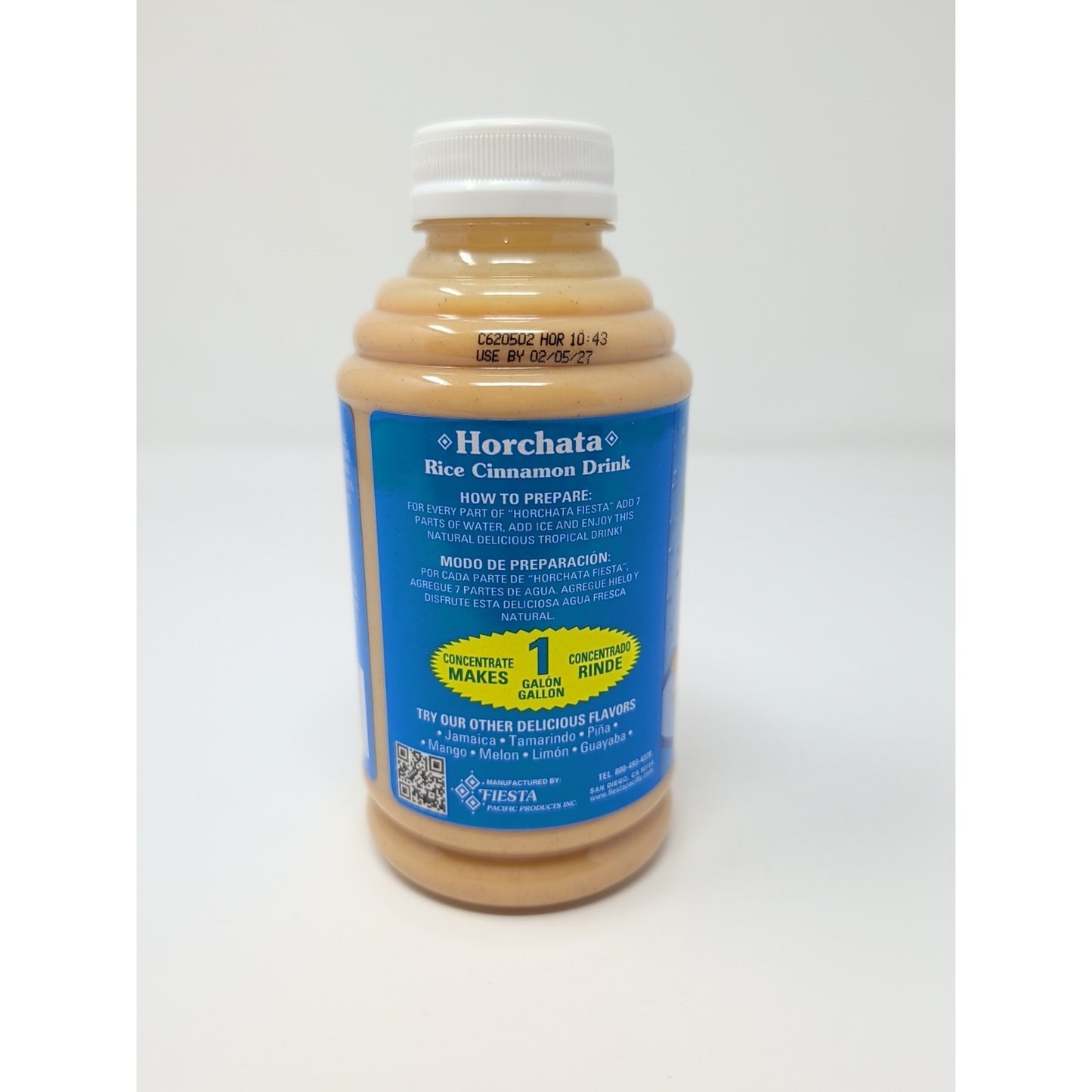 Fiesta Pacific Horchata Aguas Frescas Concentrate 16 Ounce Plastic Bottle