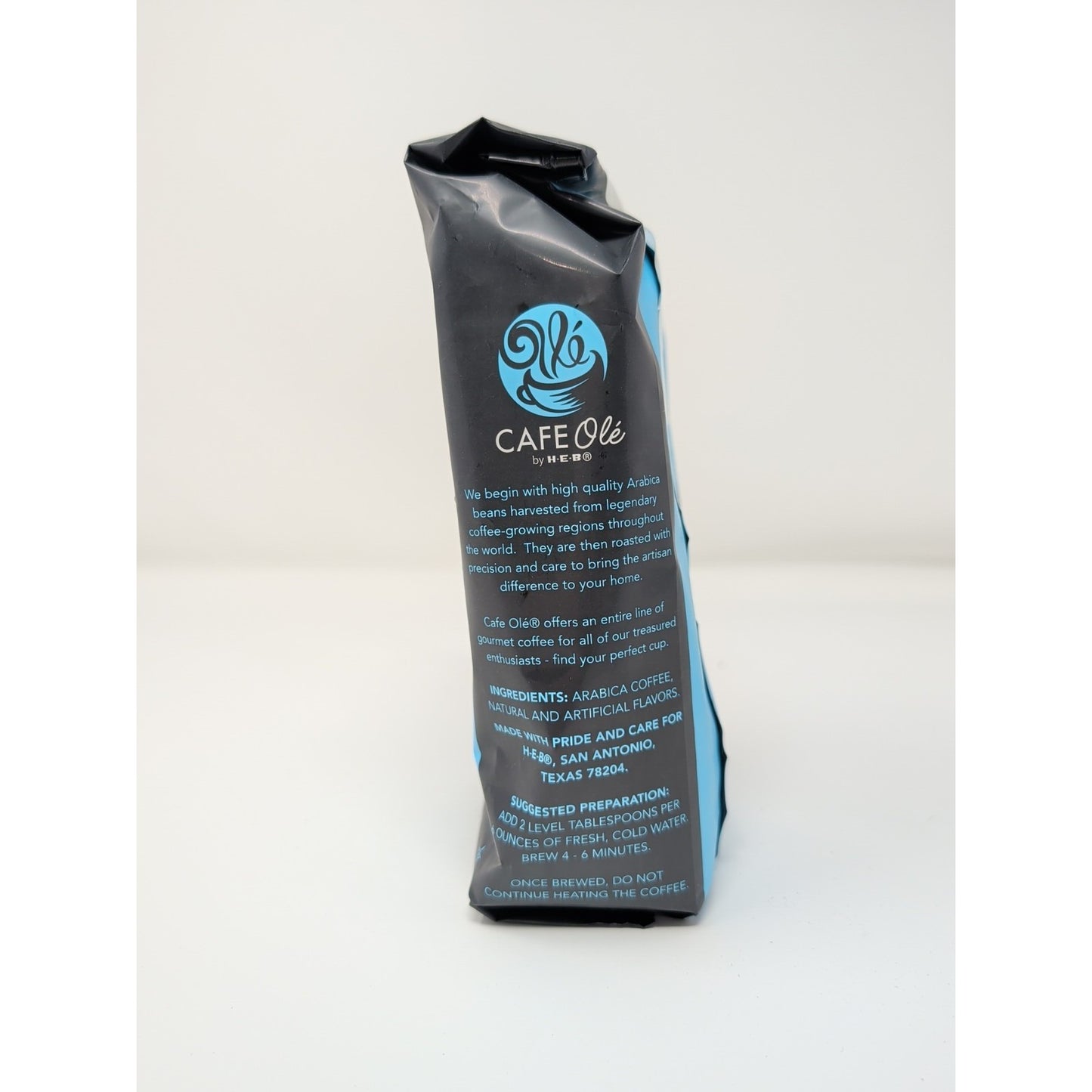 Cafe Ole by HEB Cinnamon Hazelnut Ground Coffee 12 Ounce Bag