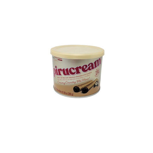 Pirucream Chocolate and Hazelnut Wafer Rolls 10.58 Ounce Metal Can