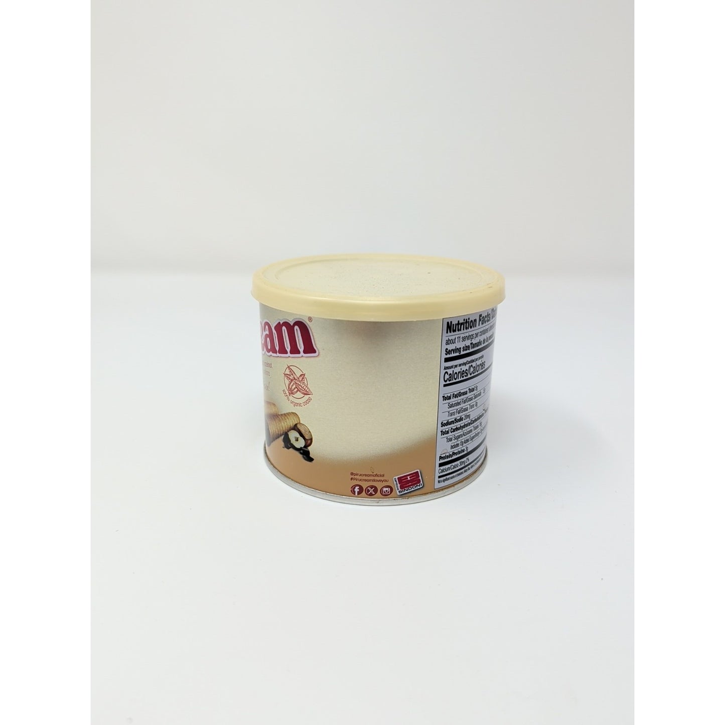 Pirucream Chocolate and Hazelnut Wafer Rolls 10.58 Ounce Metal Can