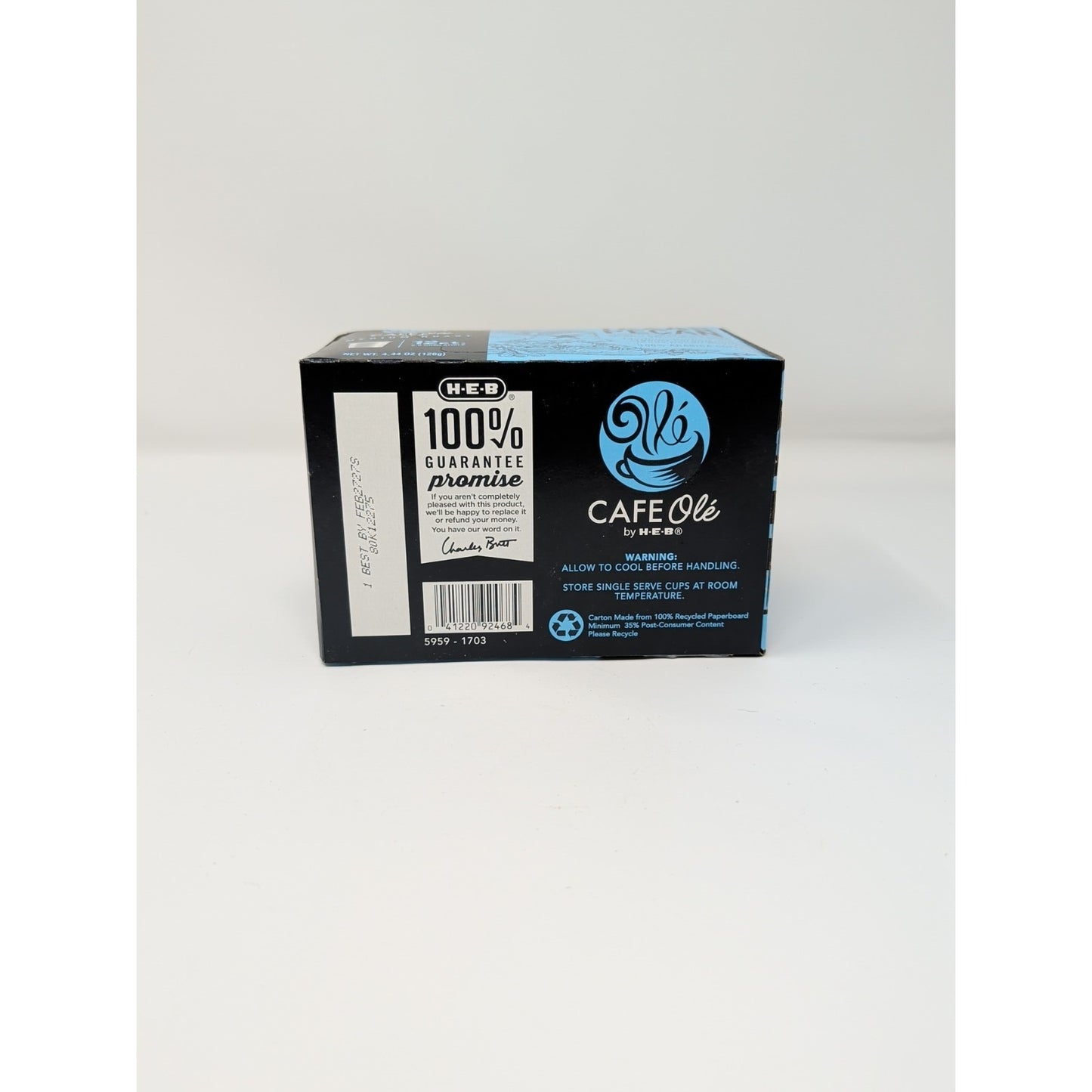 Cafe Ole HEB Texas Pecan Coffee K-Cups 12 Count Box