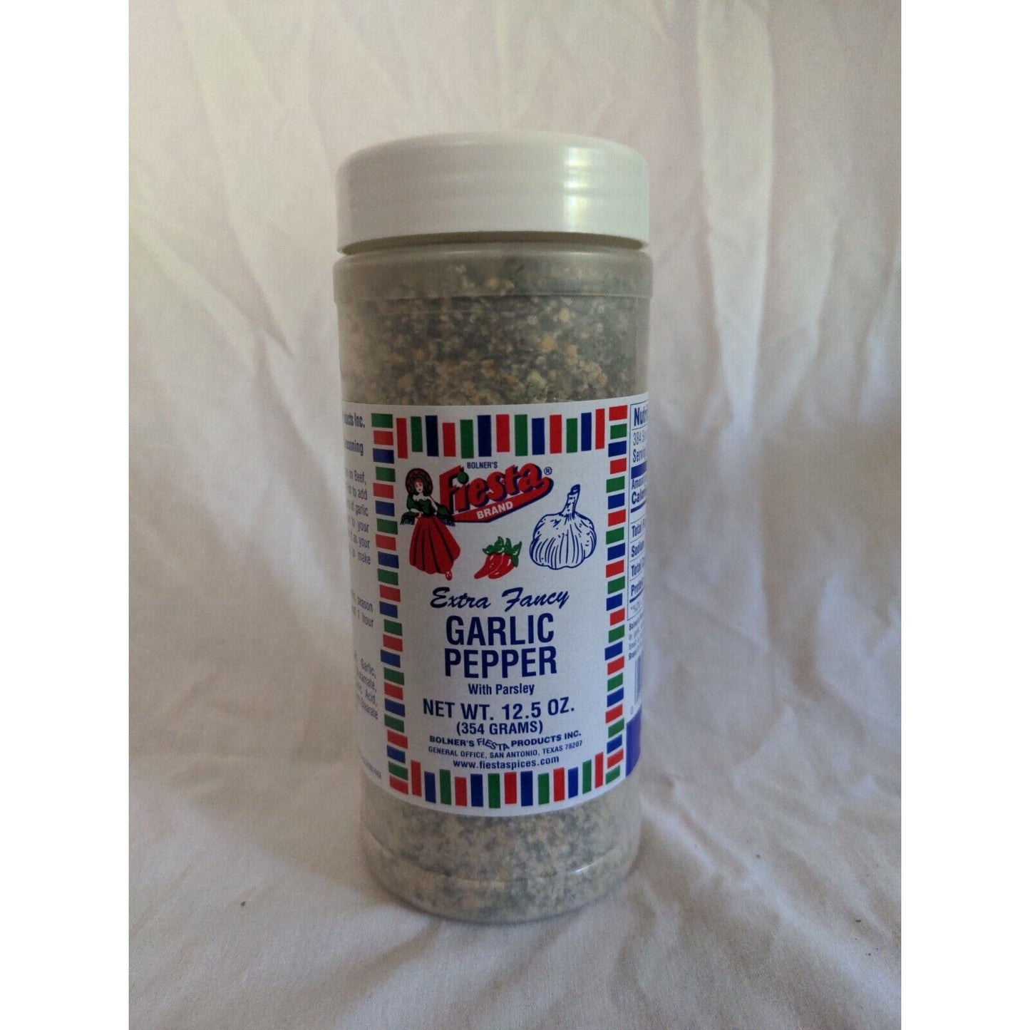 Bolner's Fiesta Extra Fancy Garlic Pepper With Parsley 12.5 Ounce Shaker