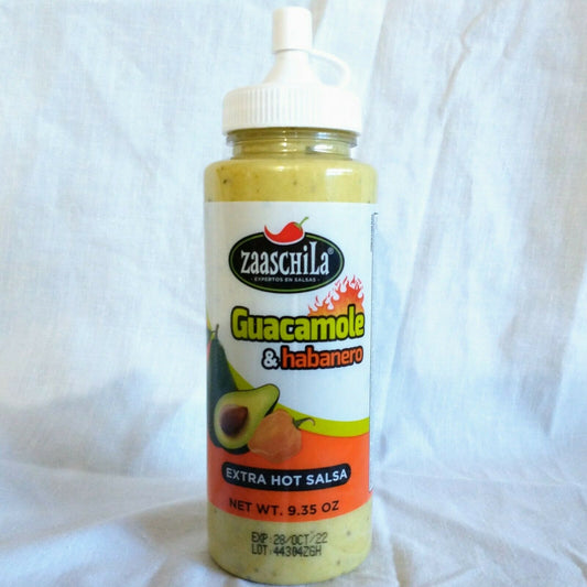 Zaaschila Guacamole and Habanero Extra Hot Salsa 9.35 Oz. Bottle