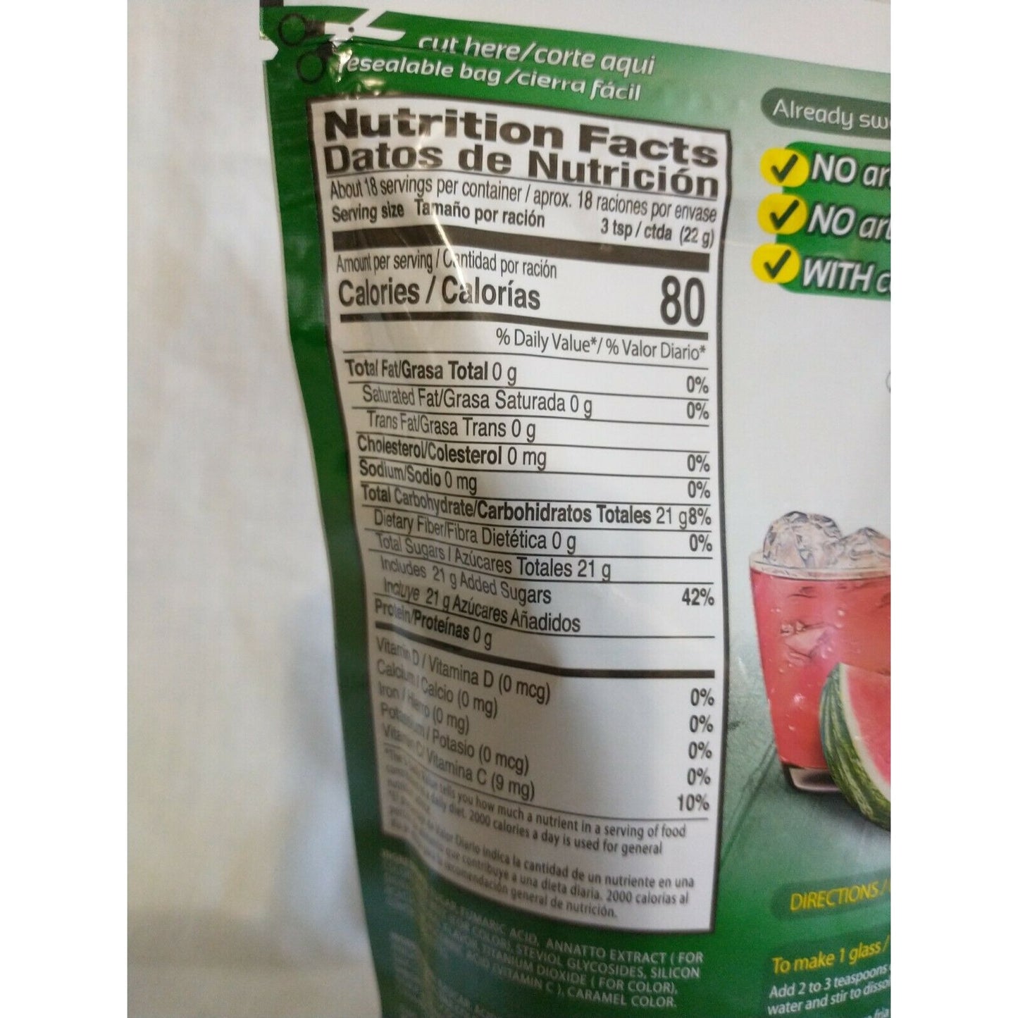 Klass Aguas Frescas Watermelon (Sandia) Drink Mix 14.1 Oz Package