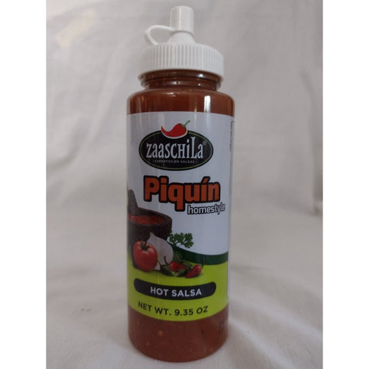 Zaaschila Piquin Homestyle Hot Salsa 9.35 Ounce Bottle