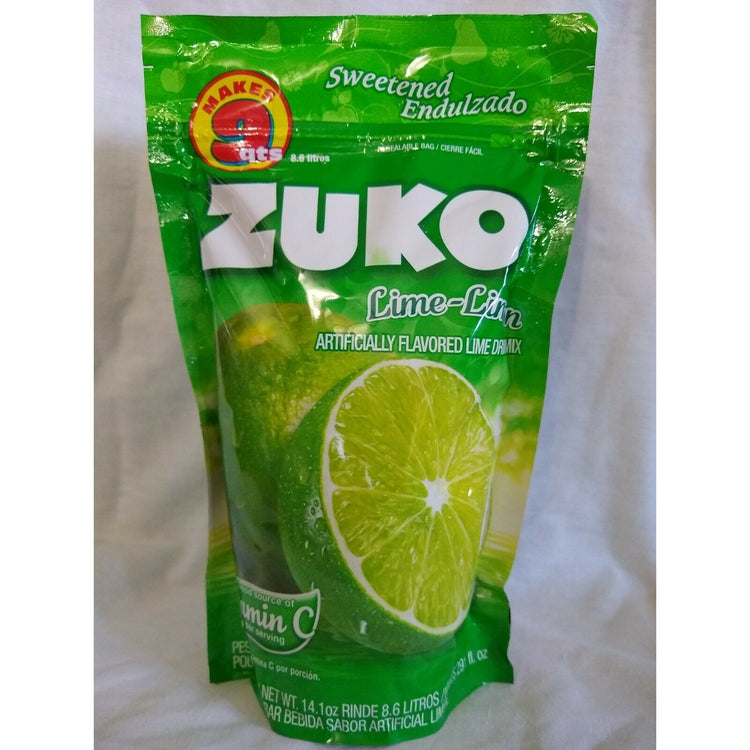 Zuko Aguas Frescas Sweetened Lime Flavored Drink Mix 14.1 Oz. Package