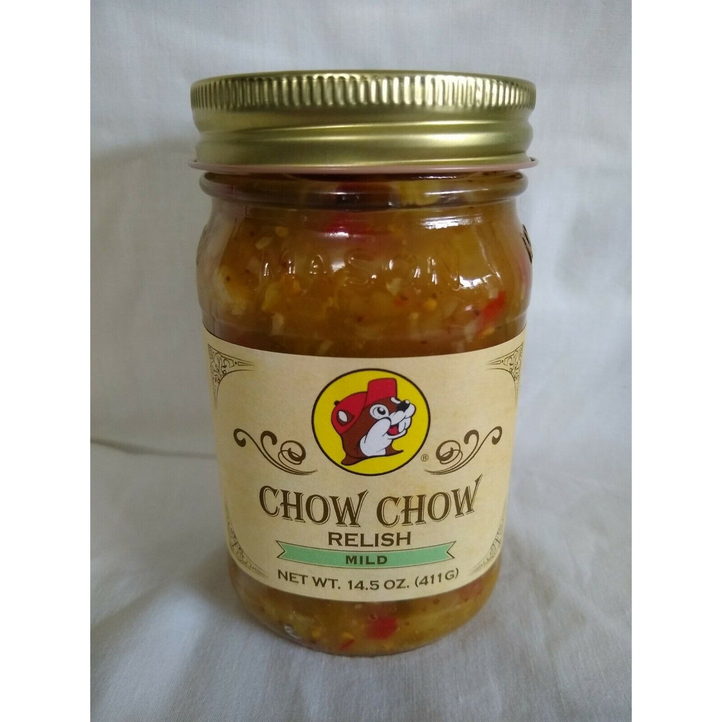 Buc-ee's Chow Chow Mild Relish 14.5 Oz Glass Jar