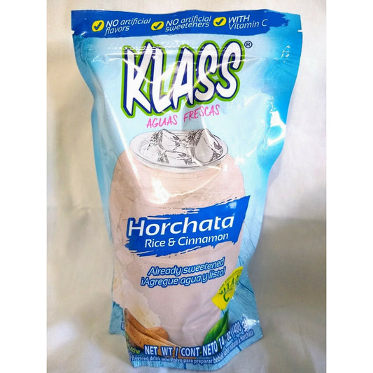 Klass Horchata (Rice and Cinnamon) Drink Mix 14.1 Oz Package