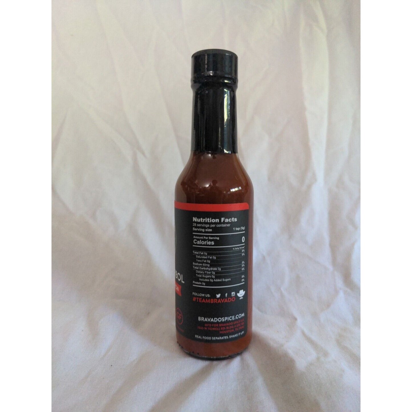 Bravado Spice Co Garlic & Arbol Moruga Scorpion Hot Sauce 5 Ounce Glass Bottle