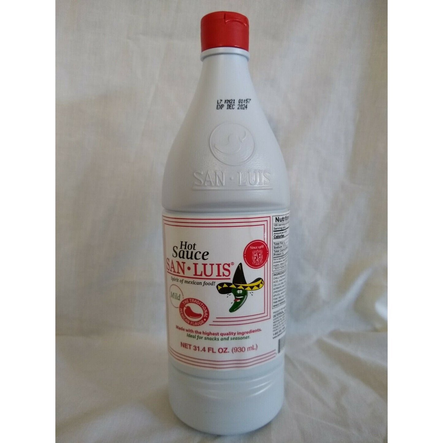 San Luis Mild Hot Sauce 31.4 Ounce Bottle