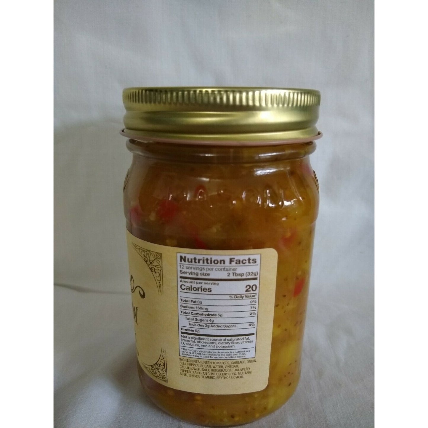 Buc-ee's Chow Chow Mild Relish 14.5 Oz Glass Jar